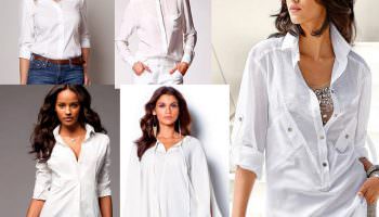 This thing should be in every woman’s wardrobe! We select a white blouse!