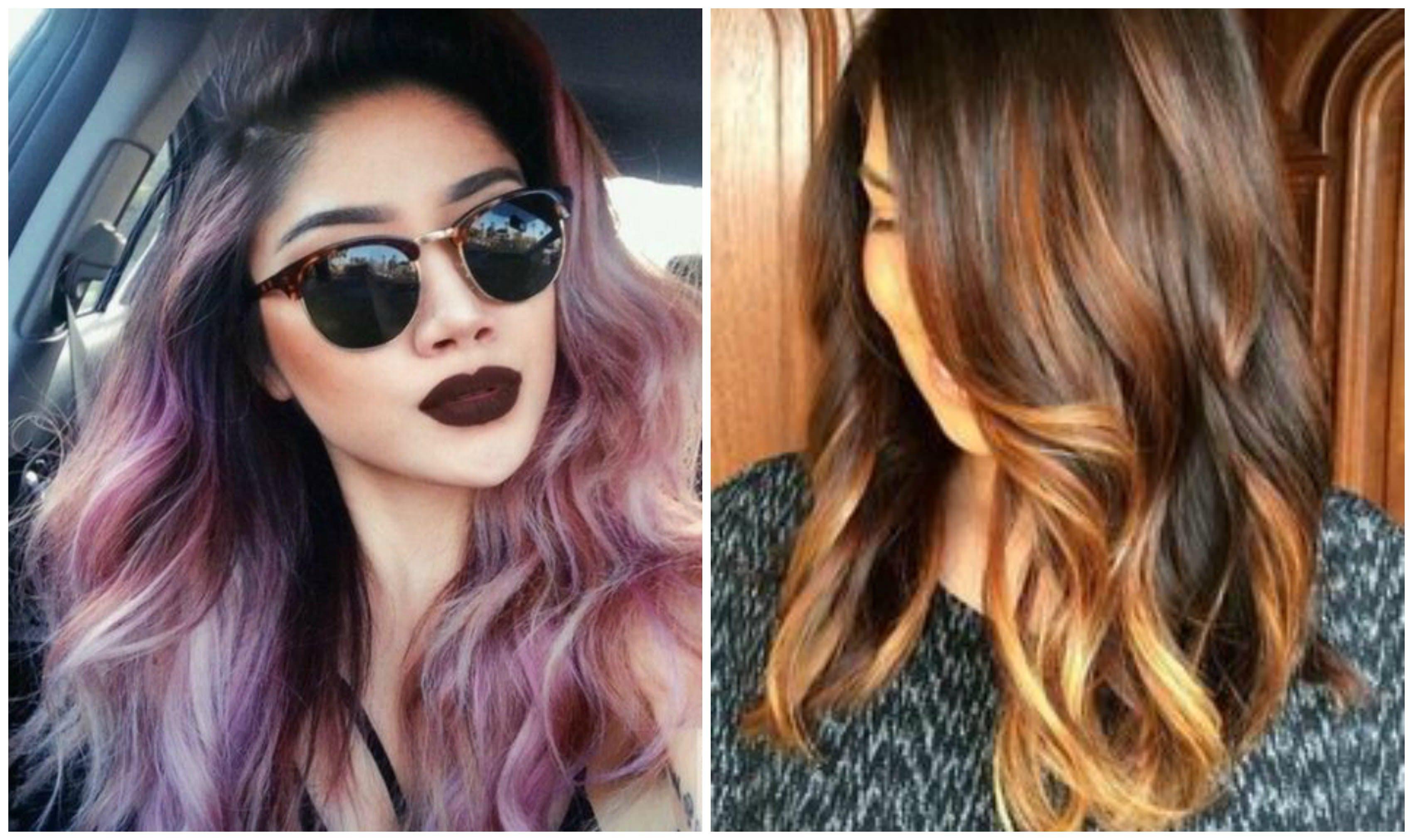 Fashionable dyeing on medium hair (53 photos)