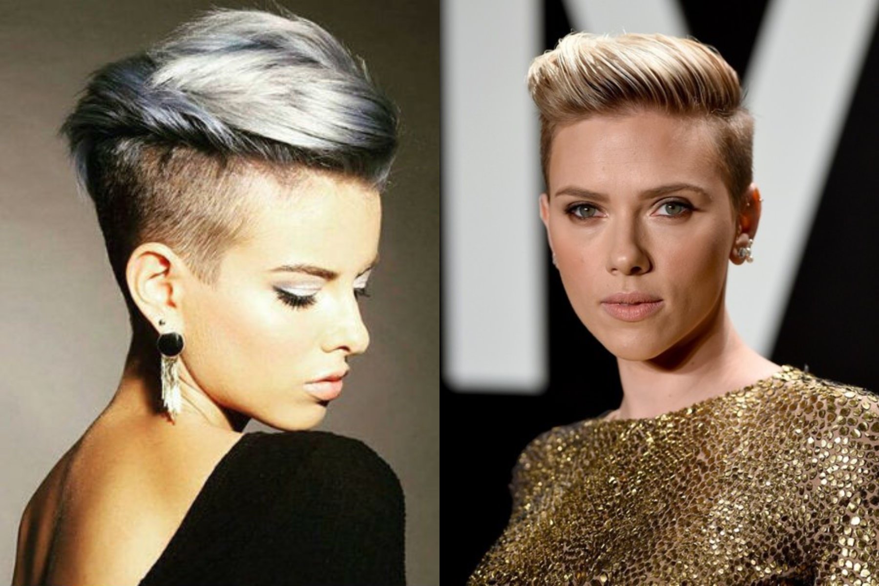 Women's haircuts with shaved temple: features, technique, types (55 photos)