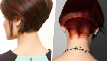 Short haircuts: rear view (52 photos)