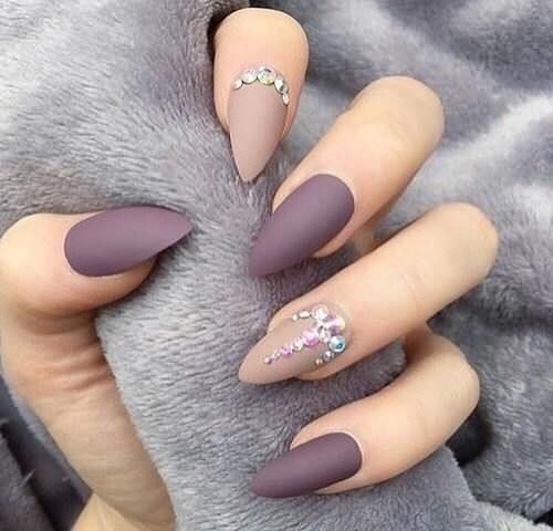 Always trendy matte manicure 2024 (46 photos)