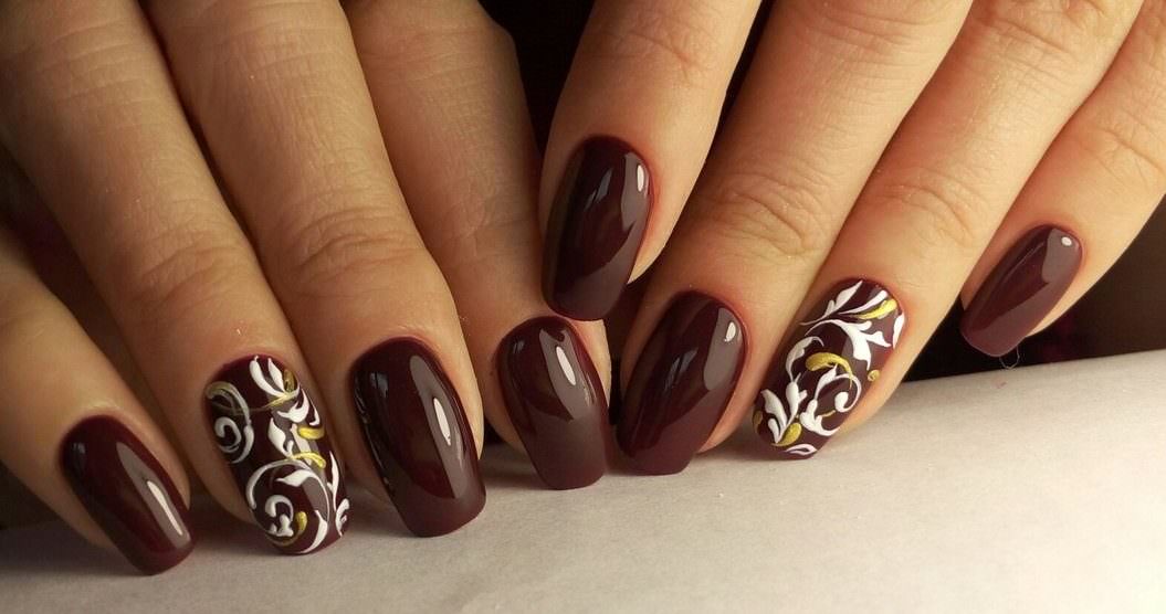 Ongles magnifiques avec manucure brune (51 photos)