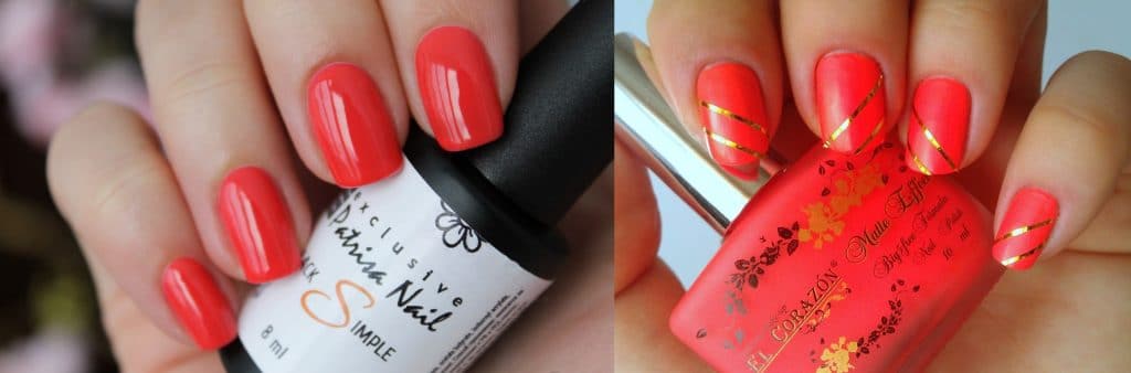 Bright colors of coral manicure (63 photos)