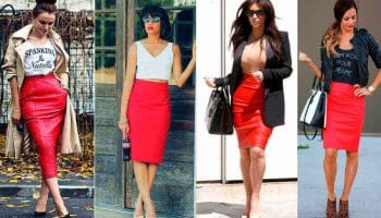 How to wear a red skirt: tips for self-confident women (48 photos)