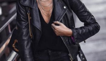 Leather jacket - the main element of the wardrobe (51 photos)