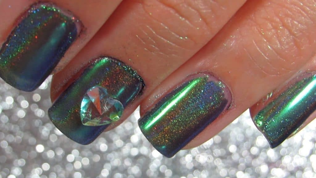 Emerald manicure - the best (50 photos)