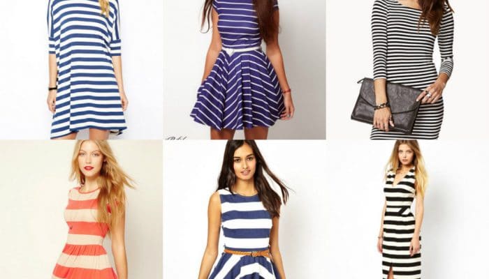 Striped dress - make the right choice (50 photos