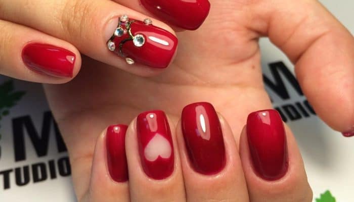 Cherry manicure (50 photos)