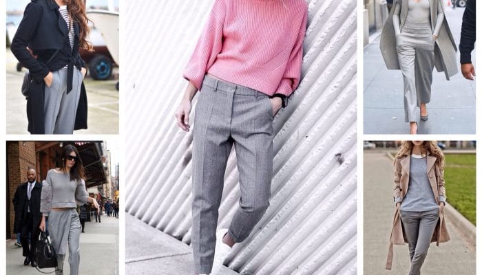 What to wear with gray trousers? (50 photos)