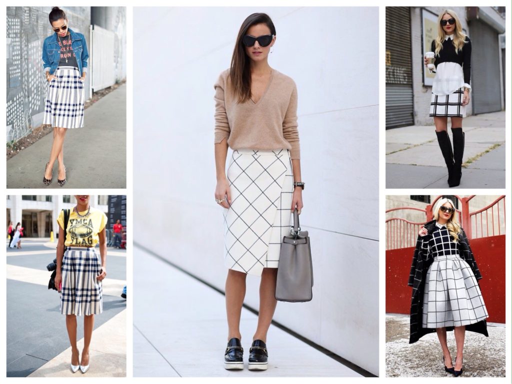 What to wear with a check skirt? (50 photos)