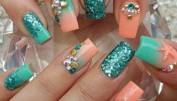 Manicure with stones (50 photos)