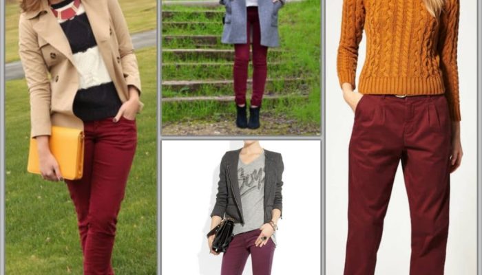 How to wear burgundy clothes (57 photos)