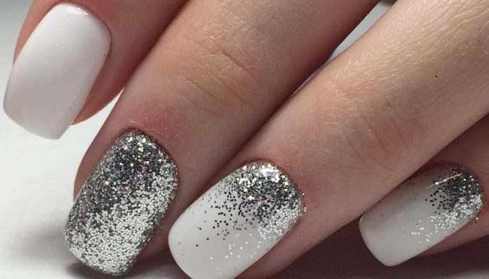 Silver manicure (50 photos)