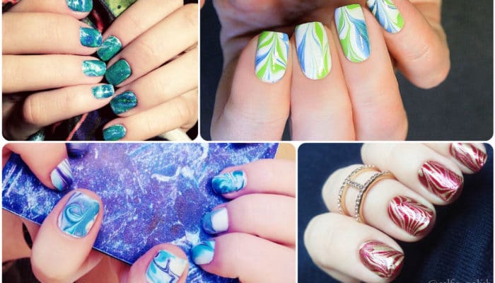 The beauty of water manicure (51 photos)