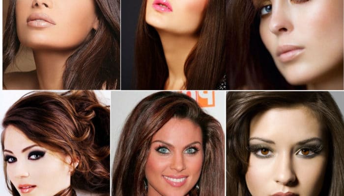 Makeup for brown hair (50 photos)