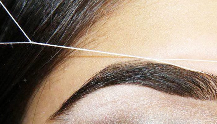 How to pluck eyebrows with a thread (30 photos)