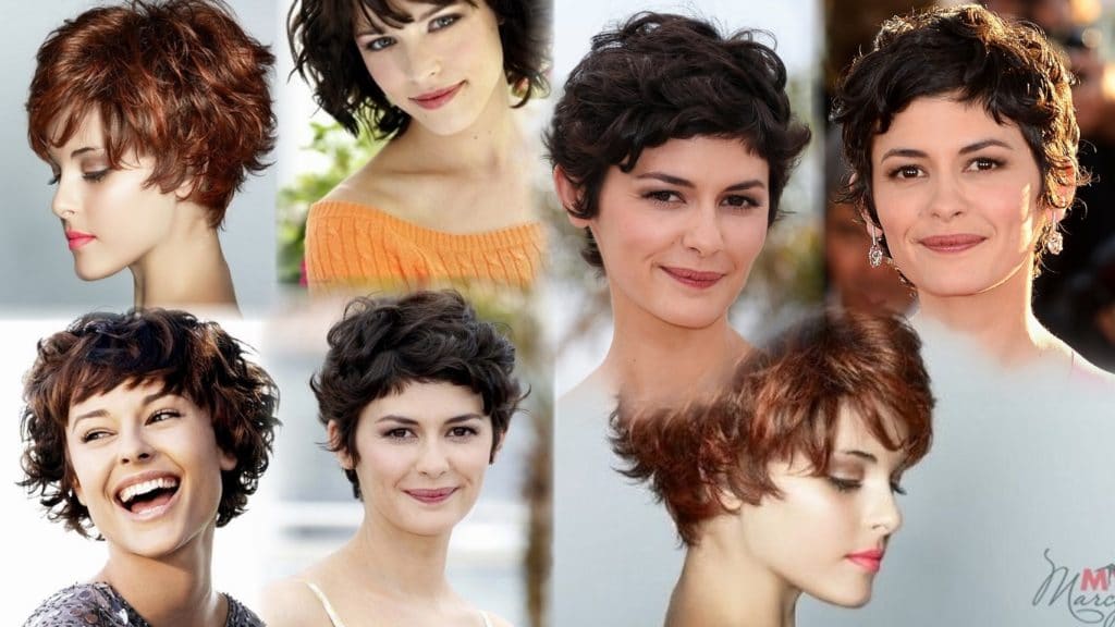 Short haircuts for curly, curly and curly hair (50 photos)