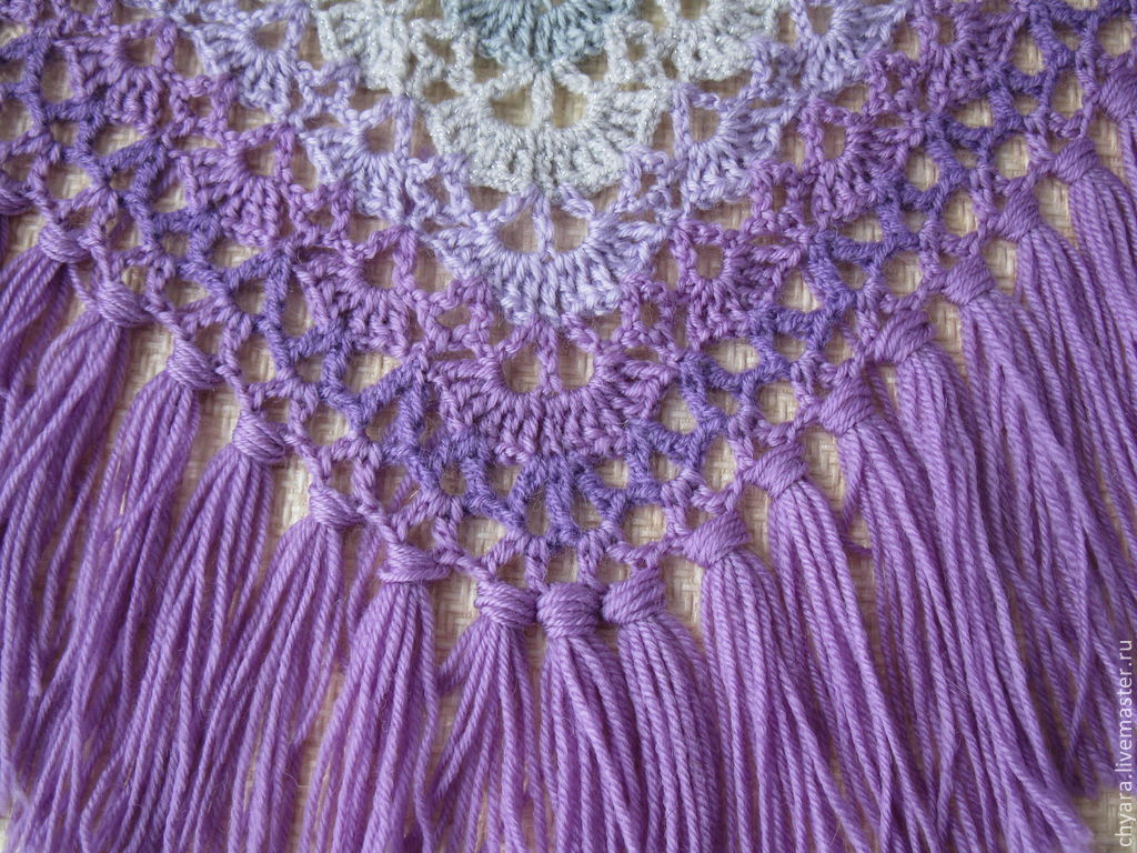 Crochet shawl: knitting patterns, description, as well as patterns for patterns