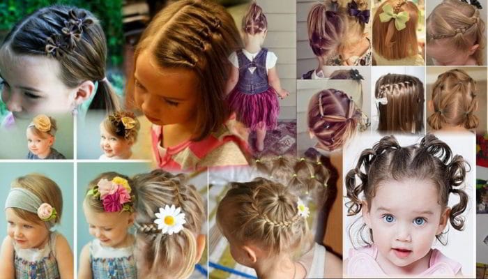 Hairstyles for girls in kindergarten and for every day