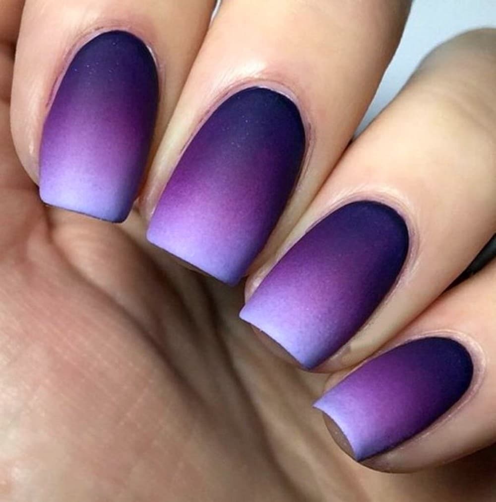 Gradient on nails with gel polish (55 photos)