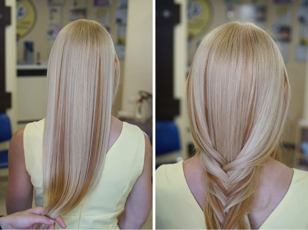 Stretching color: for different hair lengths, as well as different types of dyeing (60 photos)