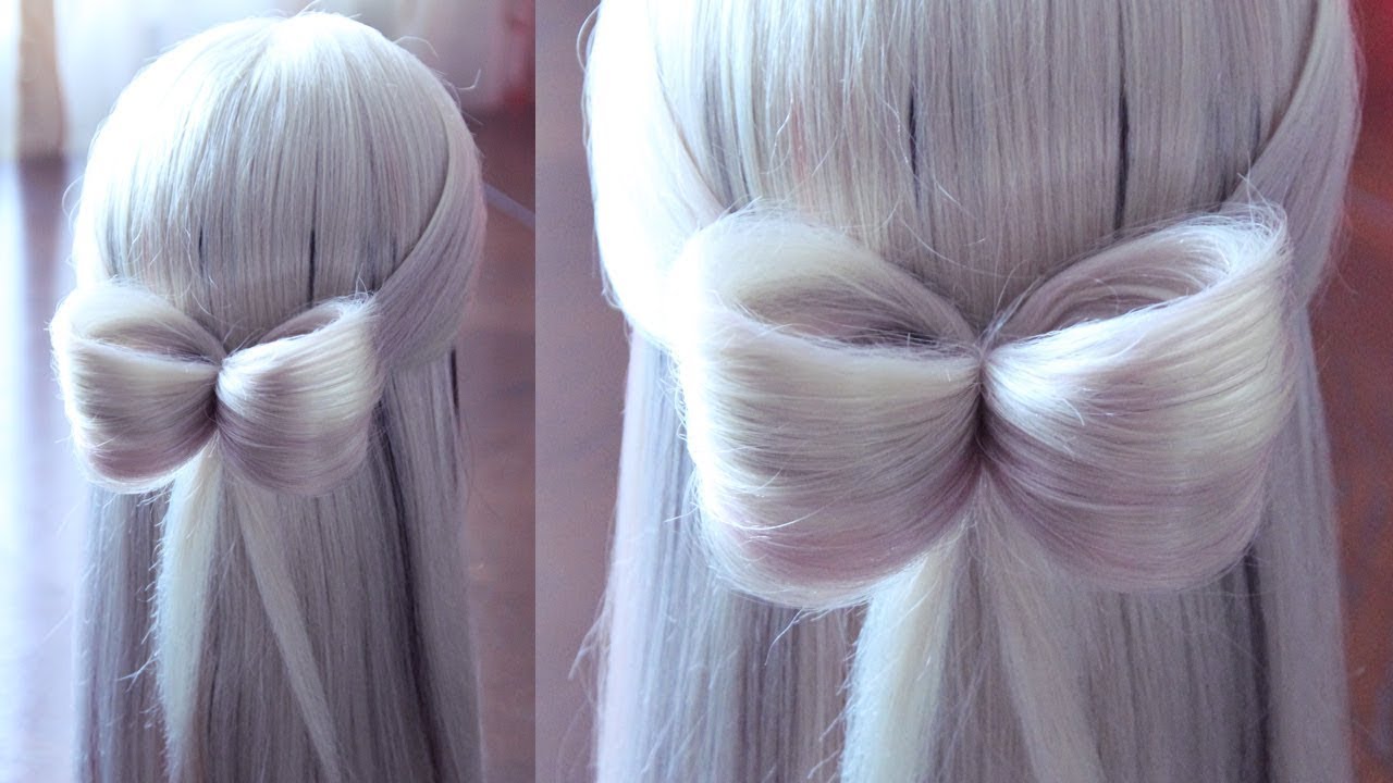 How to make a bow out of hair