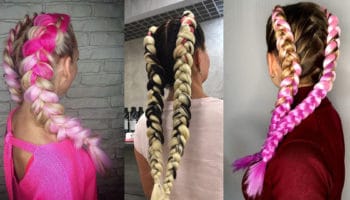 How to weave braids with Kanekalon: boxing, French and other braids, as well as assorted colors