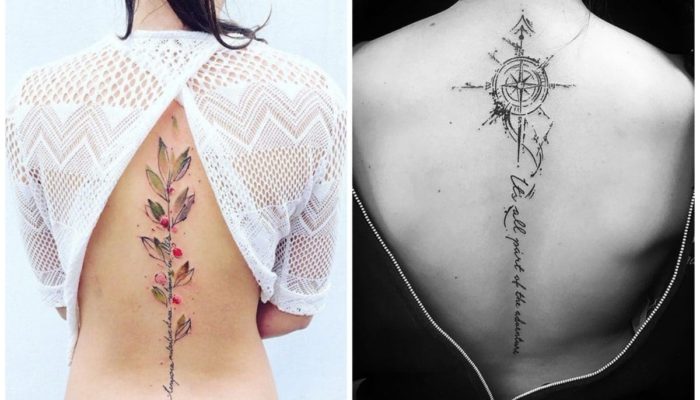 Women`s back tattoos - interesting ideas (69 photos)