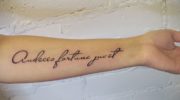 Women's tattoo lettering - best ideas! (54 photos)